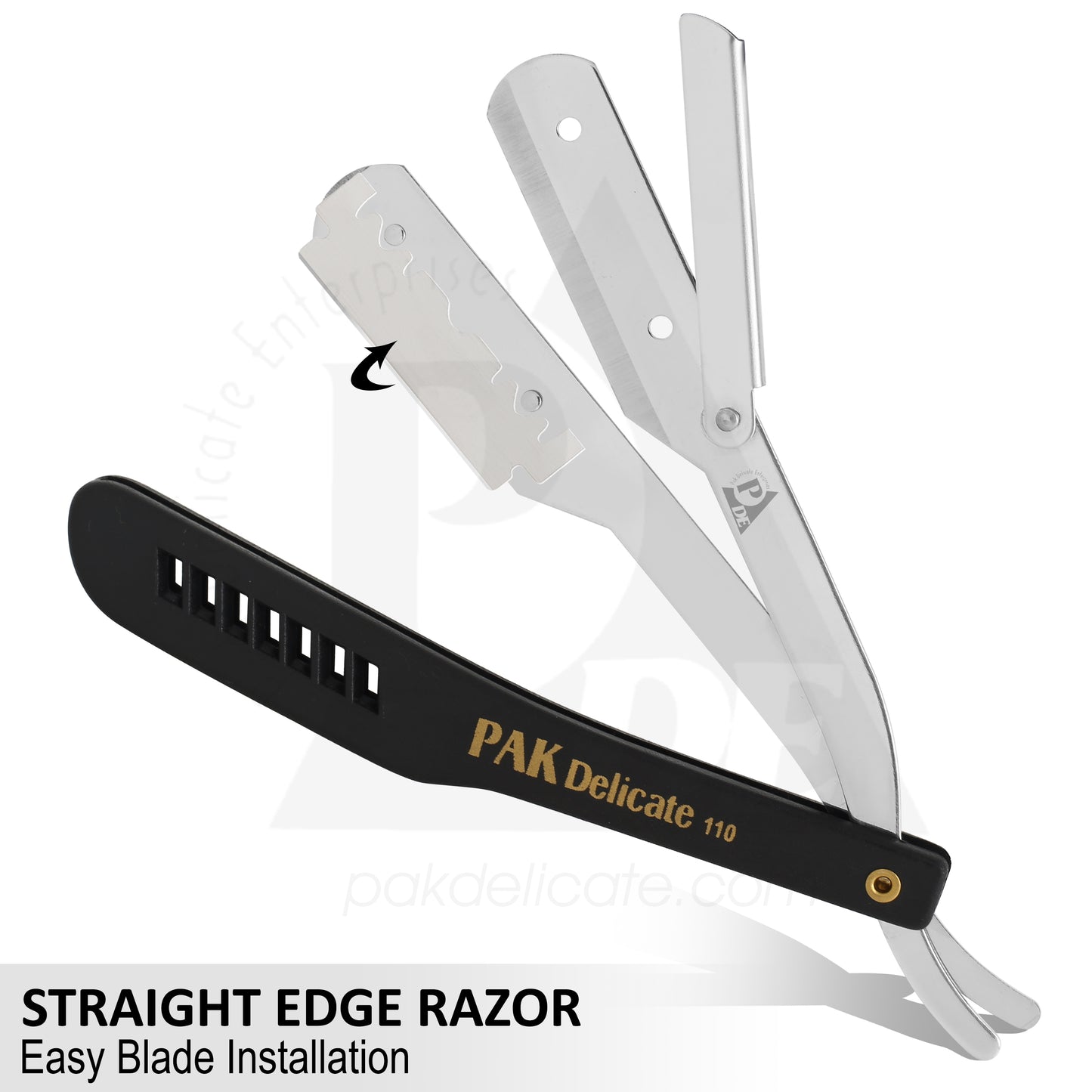 110 Stainless Steel Professional Barber Straight Edge Razor