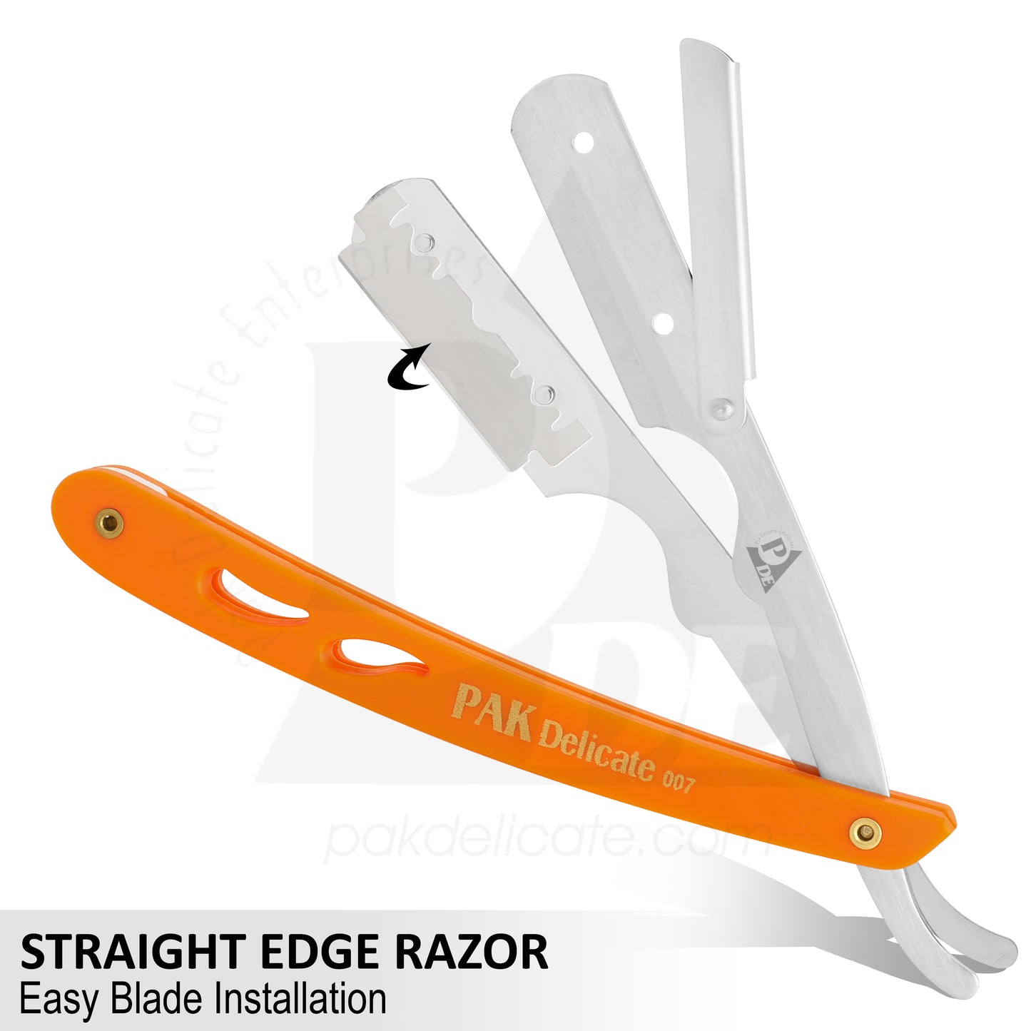 007 Stainless Steel Professional Barber Straight Edge Razor