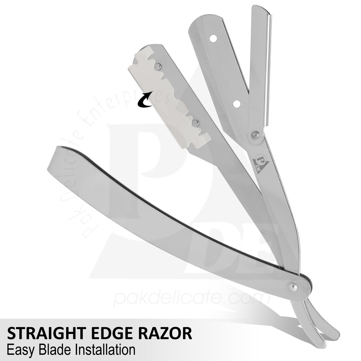 Pakistan Razor 7np 101 Stainless Steel Professional Barber Straight Edge Razor – Pak Delicate