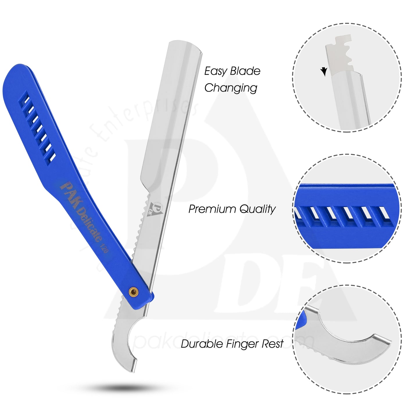 120 Stainless Steel Professional Barber Straight Edge Razor