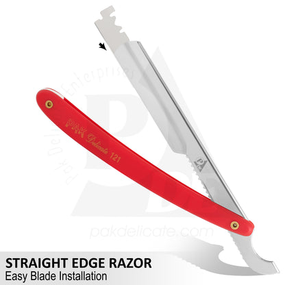 121 Stainless Steel Professional Barber Straight Edge Razor