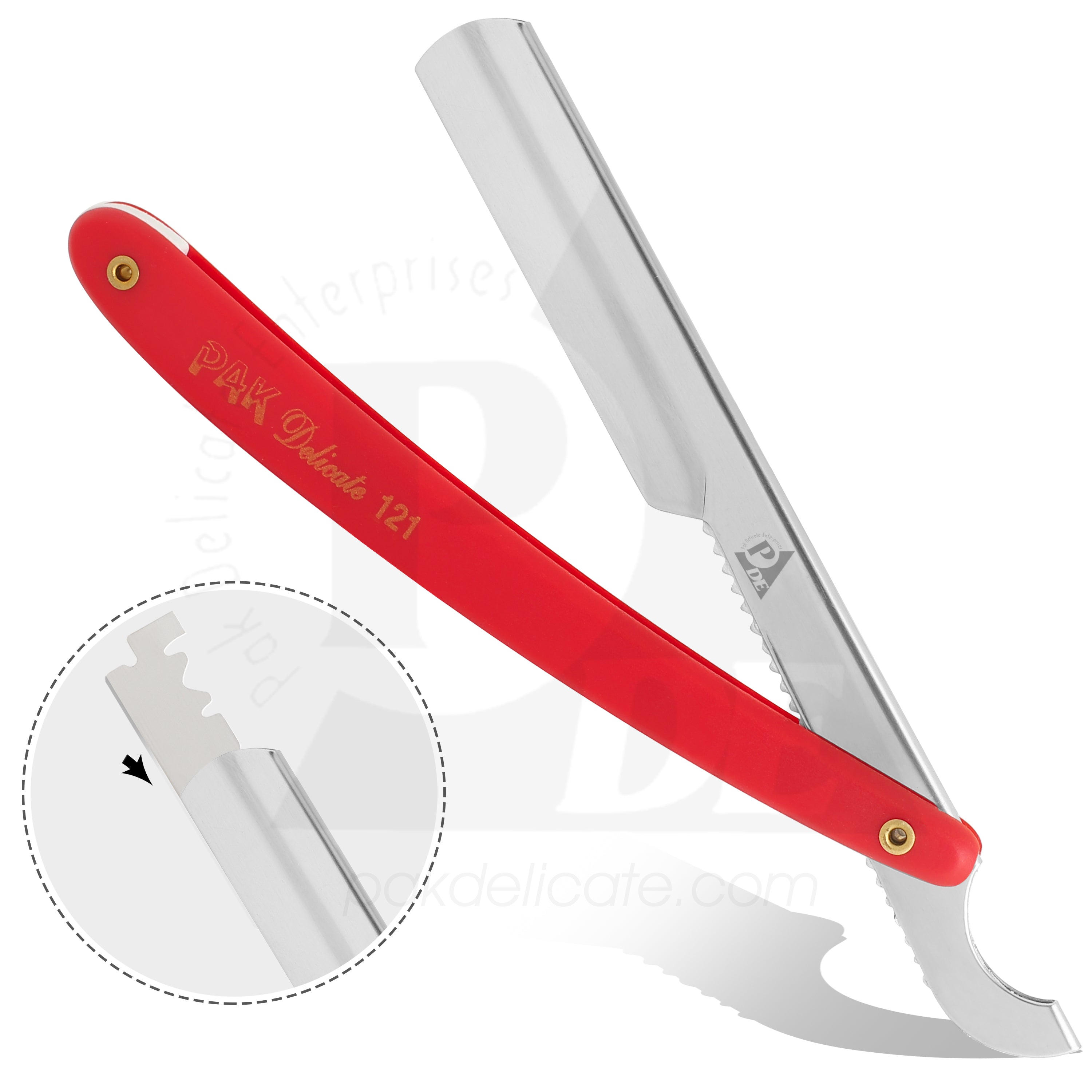 Pakistan Razor 7np 121 Stainless Steel Professional Barber Straight Edge Razor – Pak Delicate