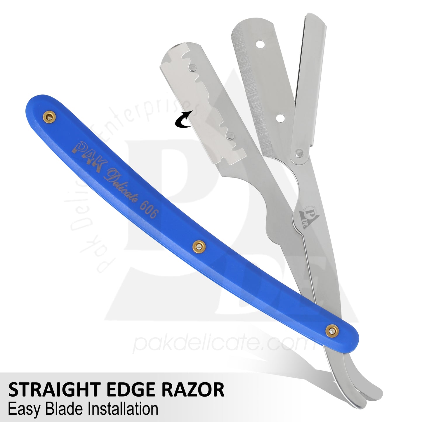 606 Stainless Steel Professional Barber Straight Edge Razor