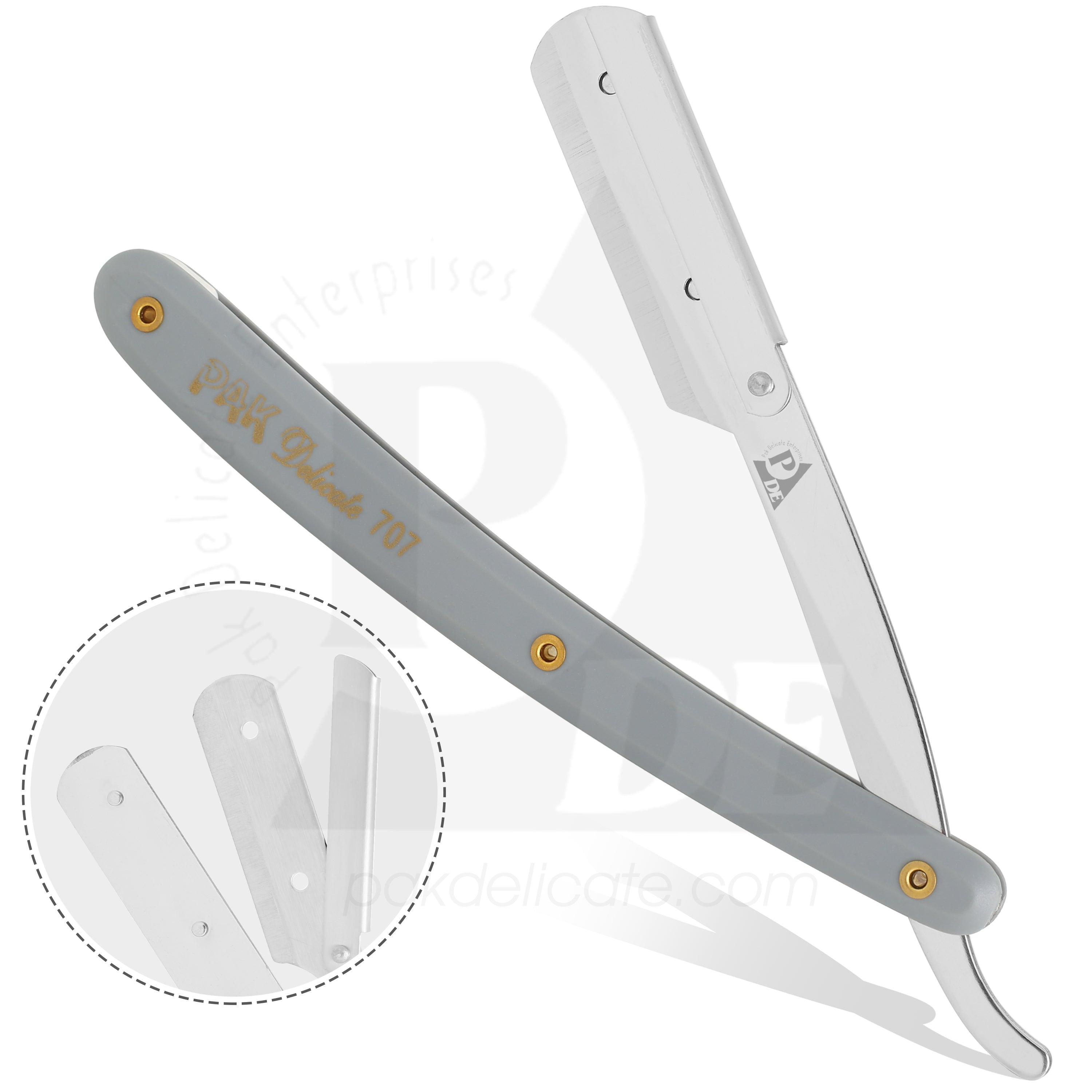 Pakistan Razor 7np 707 Stainless Steel Professional Barber Straight Edge Razor – Pak Delicate