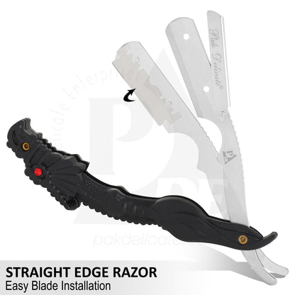 Dragon Stainless Steel Professional Barber Straight Edge Razor