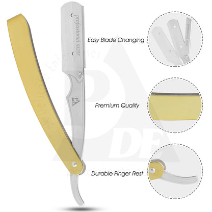 Golden Handle Straight Edge Razor